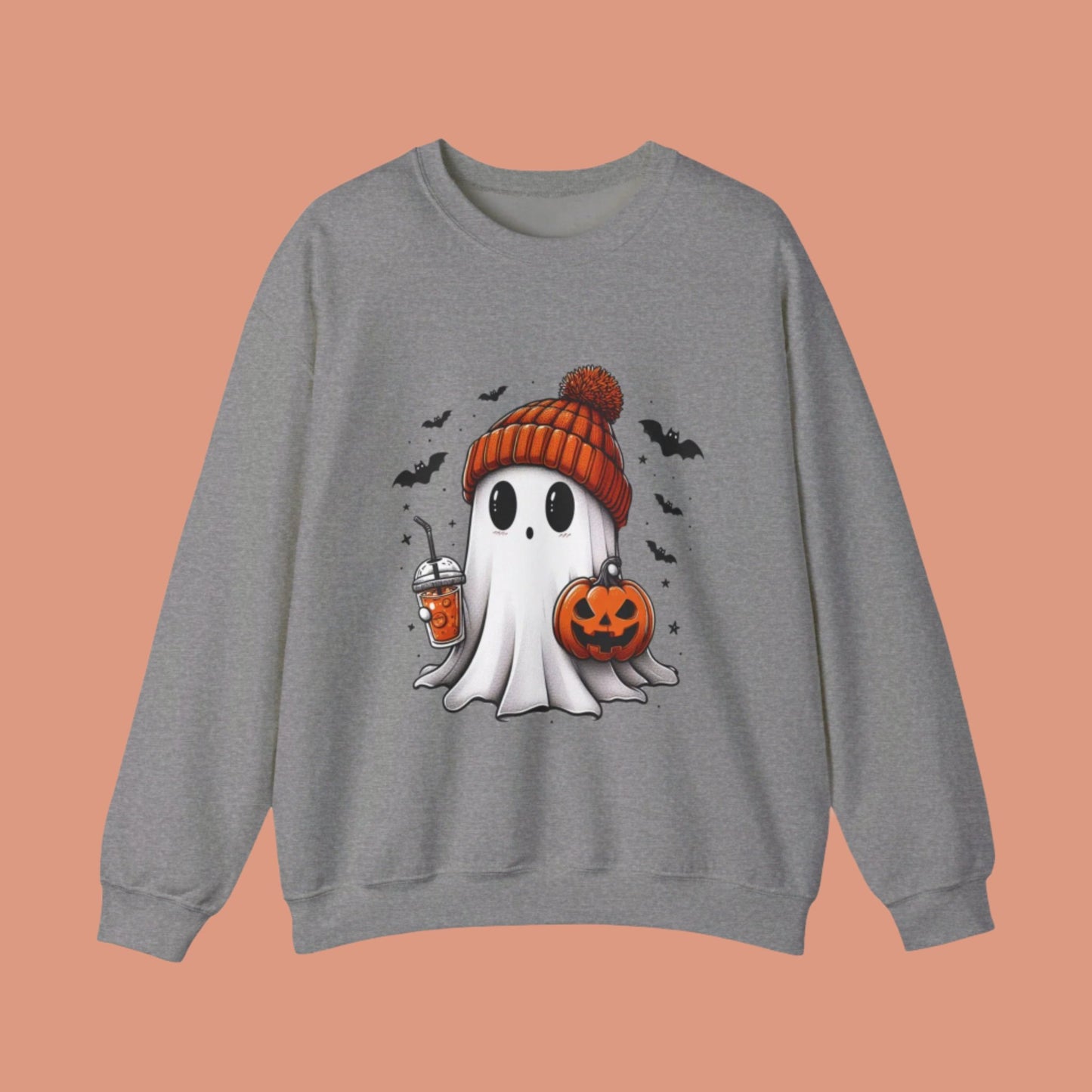 Cute Halloween Ghost | Spooky Season sweatshirt | Unisex Crewneck Sweatshirt