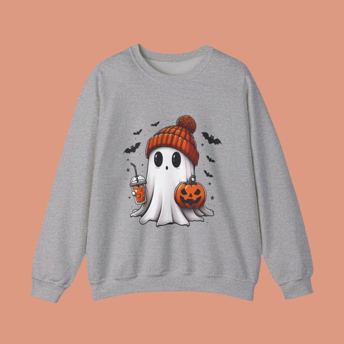 Cute Halloween Ghost | Spooky Season sweatshirt | Unisex Crewneck Sweatshirt