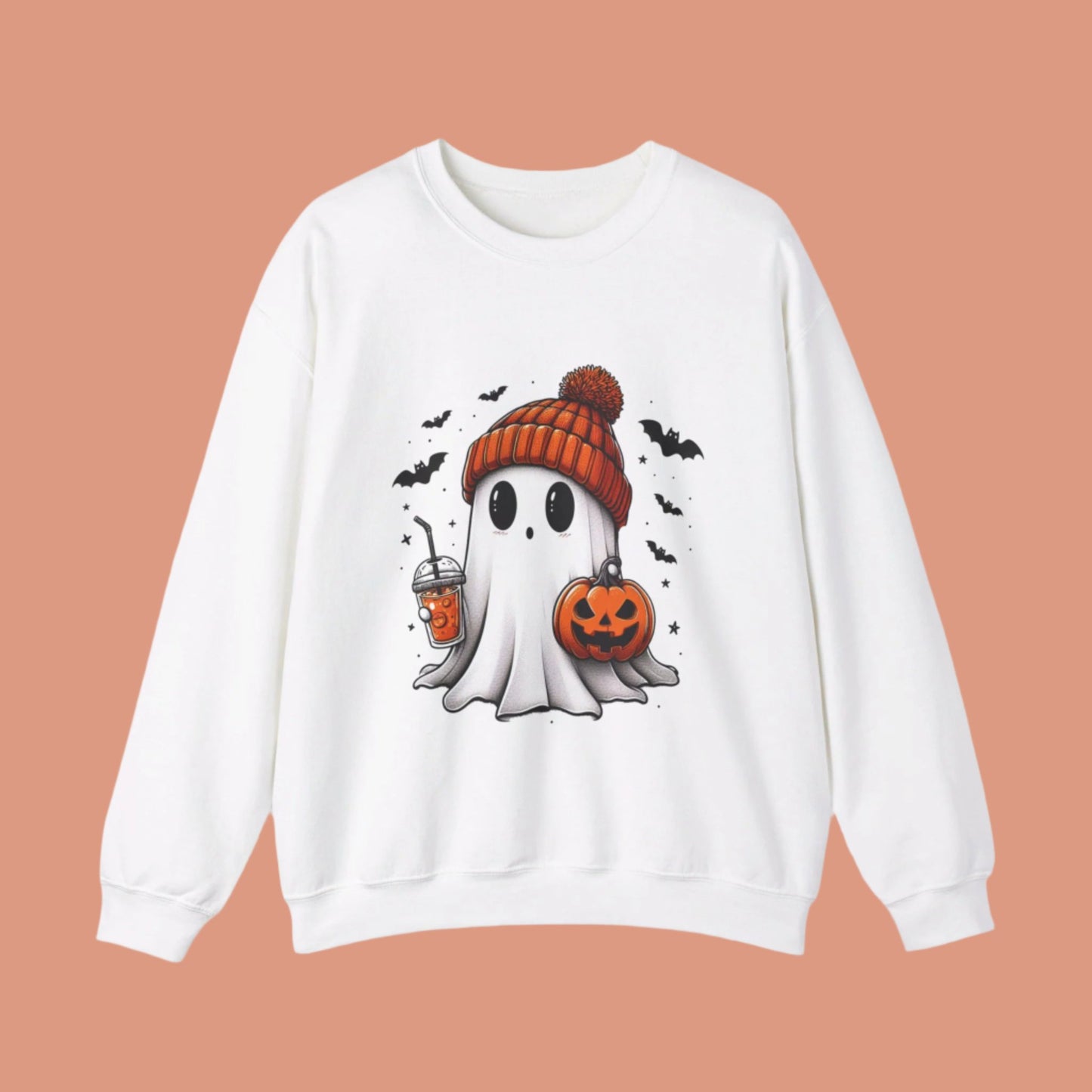 Cute Halloween Ghost | Spooky Season sweatshirt | Unisex Crewneck Sweatshirt