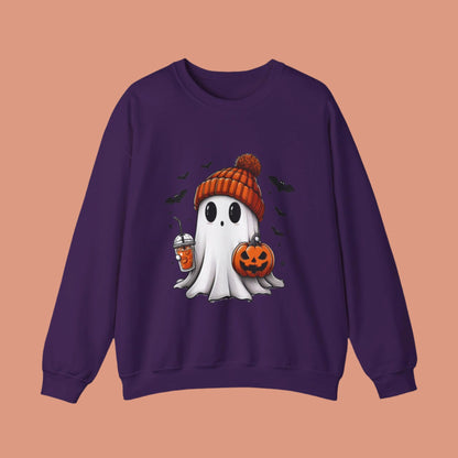 Cute Halloween Ghost | Spooky Season sweatshirt | Unisex Crewneck Sweatshirt