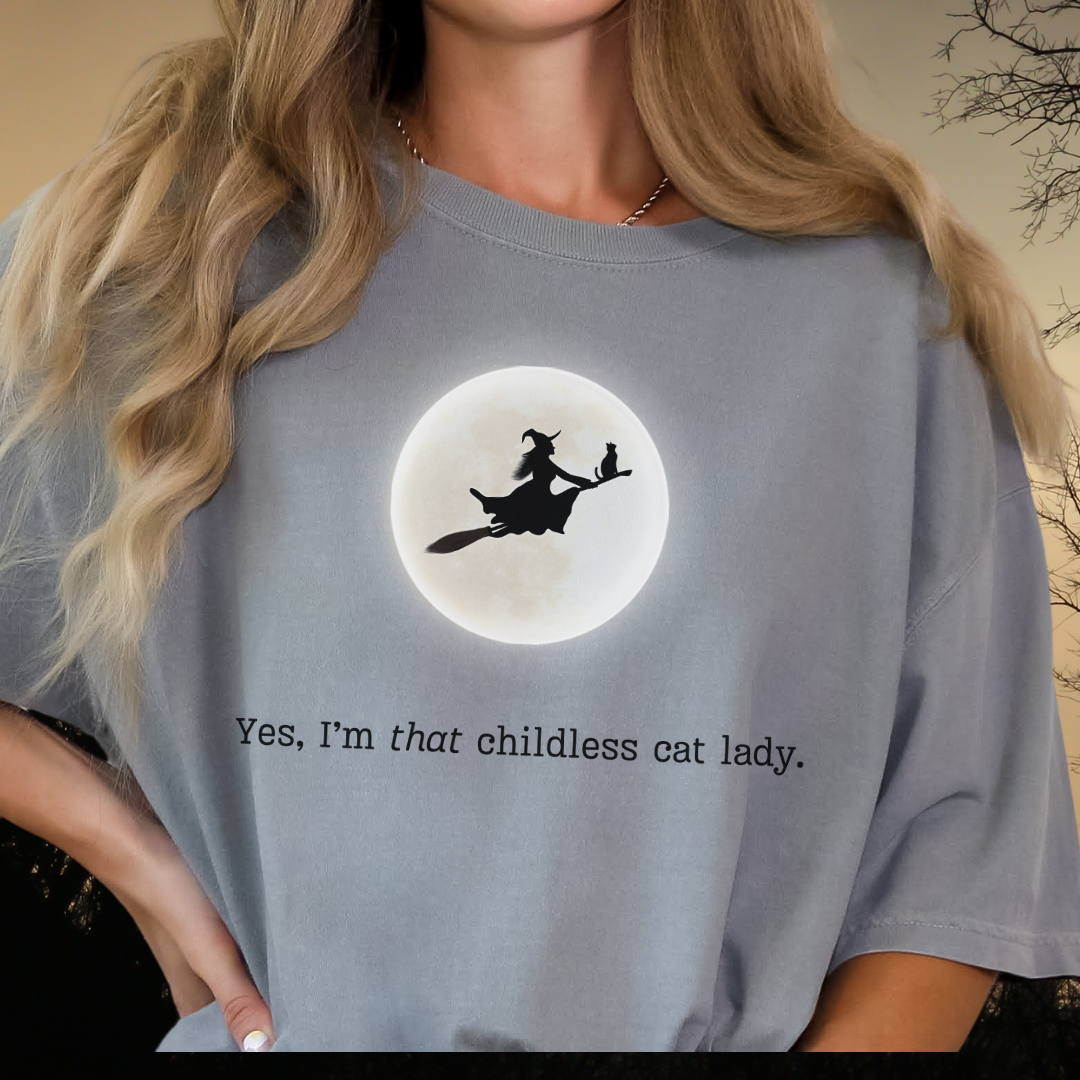 Witch | Childless Cat Lady | Halloween | T shirt