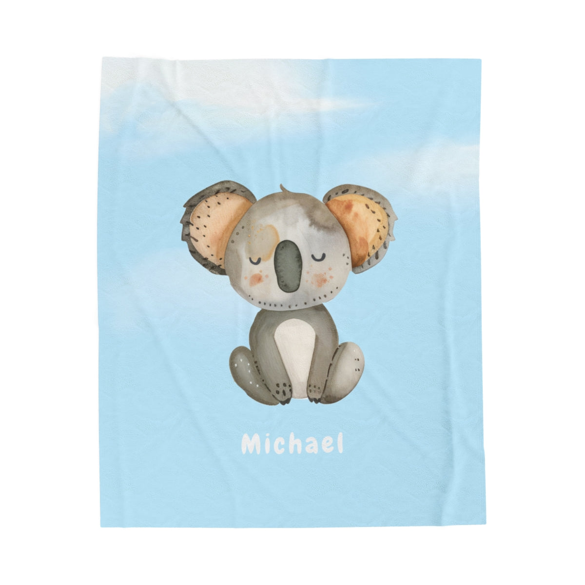 Animal | Personalized Name | Velveteen Plush Blanket ||